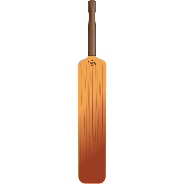 SVG Vector illustration of vintage cricket bat