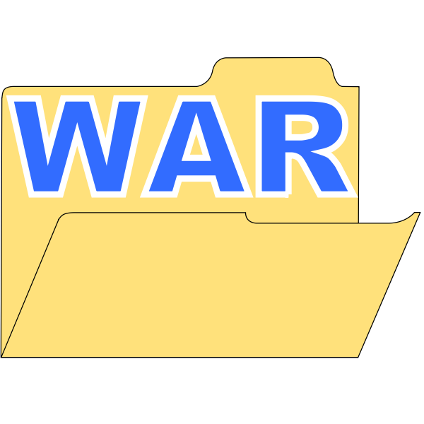 SVG Vector illustration of war directory