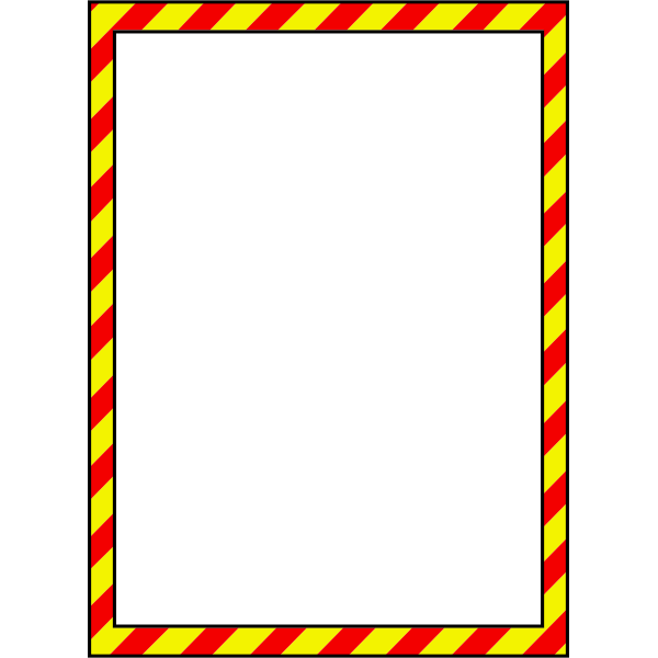 SVG Vector illustration of warning style border