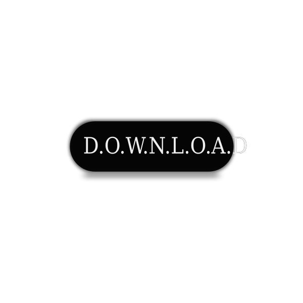 SVG Vector illustration of website download button with shade