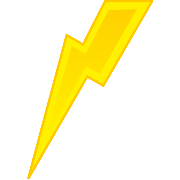SVG Vector illustration of yellow lighting sign