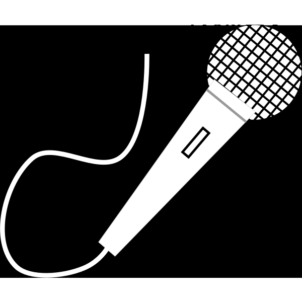 SVG Vector illustrationof microphone