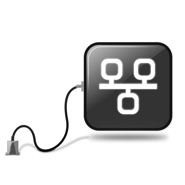 SVG Vector illustrtaion of community button community glossy button with lan-wiring