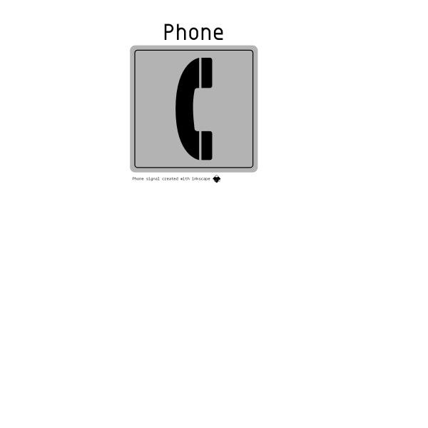 SVG Vector image for phone sign
