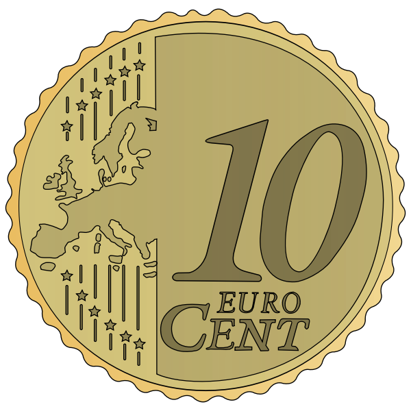 SVG Vector image of 10 Euro cent