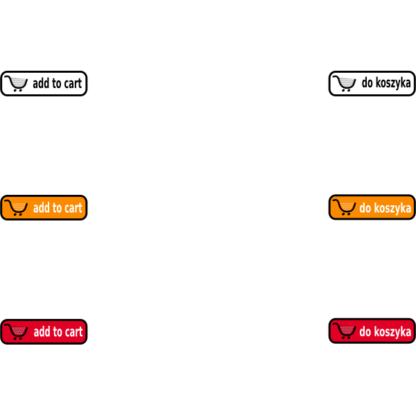 SVG Vector image of 3 add to cart website buttons