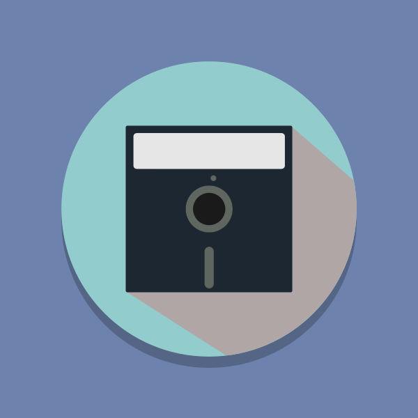 SVG Vector image of 35inch disk symbol
