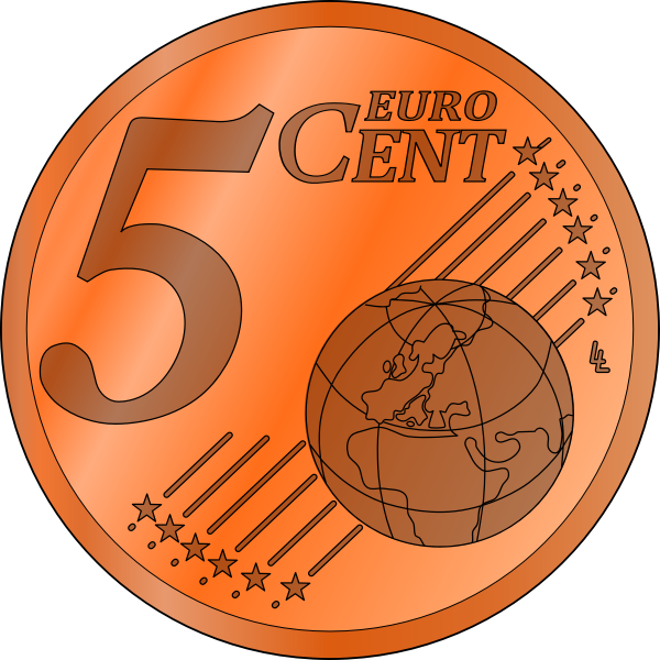 SVG Vector image of 5 Euro cent coin
