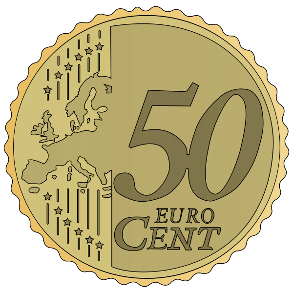 SVG Vector image of 50 euro cent