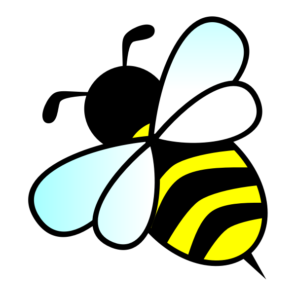 SVG Vector image of a bee