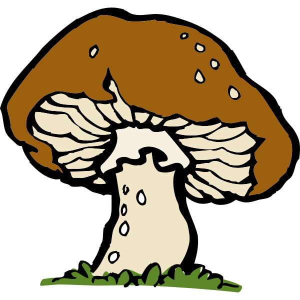 SVG Vector image of a big mushroom