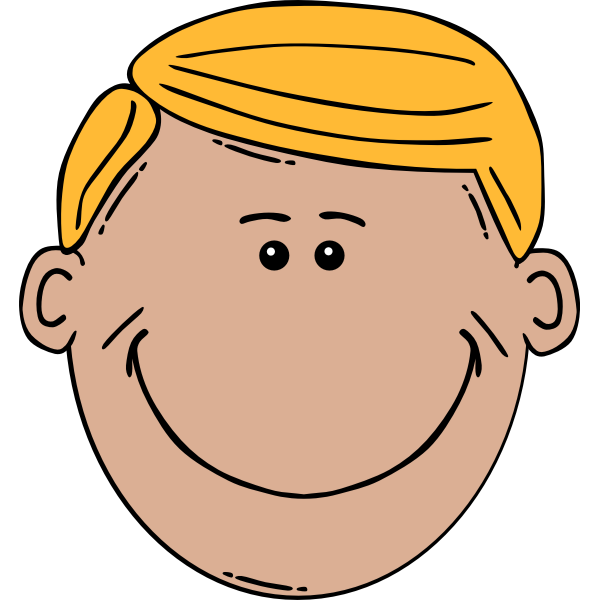 SVG Vector image of a blonde man