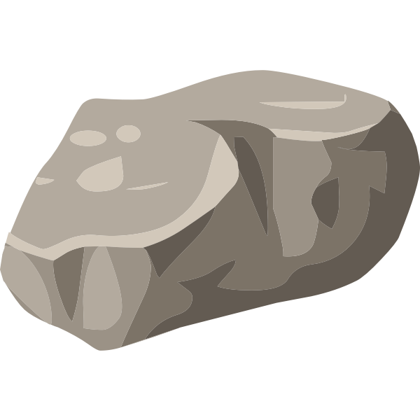 SVG Vector image of a boulder