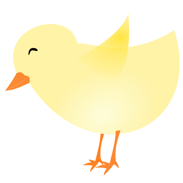 SVG Vector image of a chick