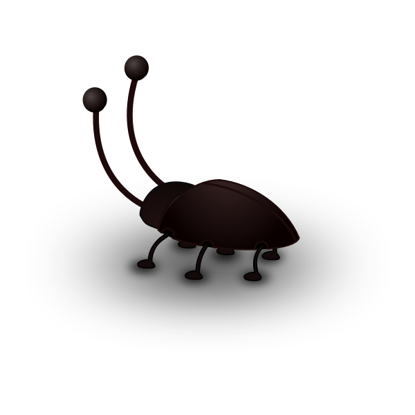SVG Vector image of a cockroach