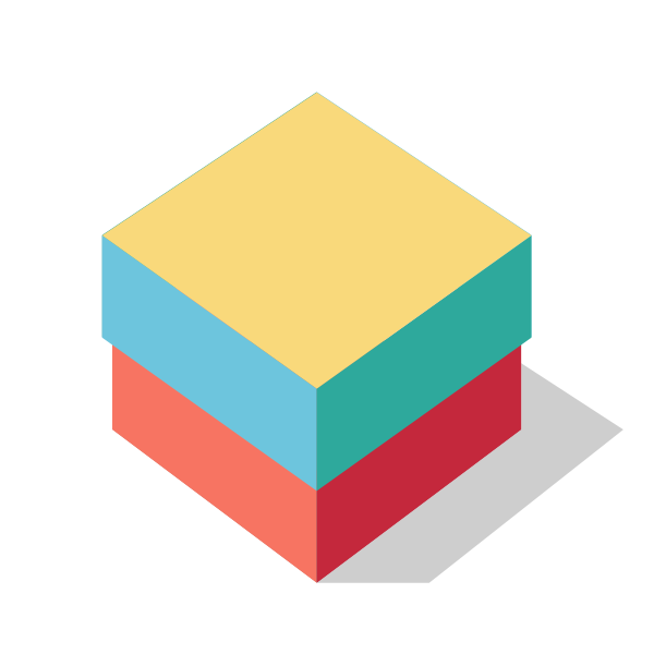SVG Vector image of a color box