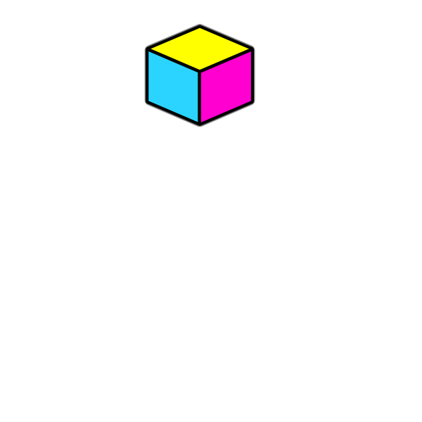 SVG Vector image of a color box