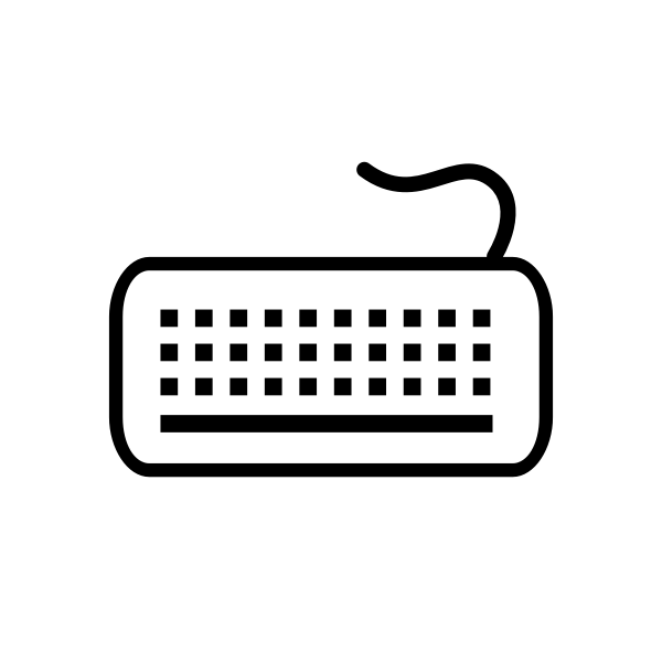 SVG Vector image of a computer keyboard icon