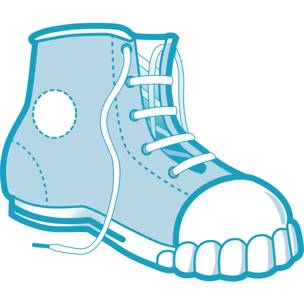 SVG Vector image of a Converse boot