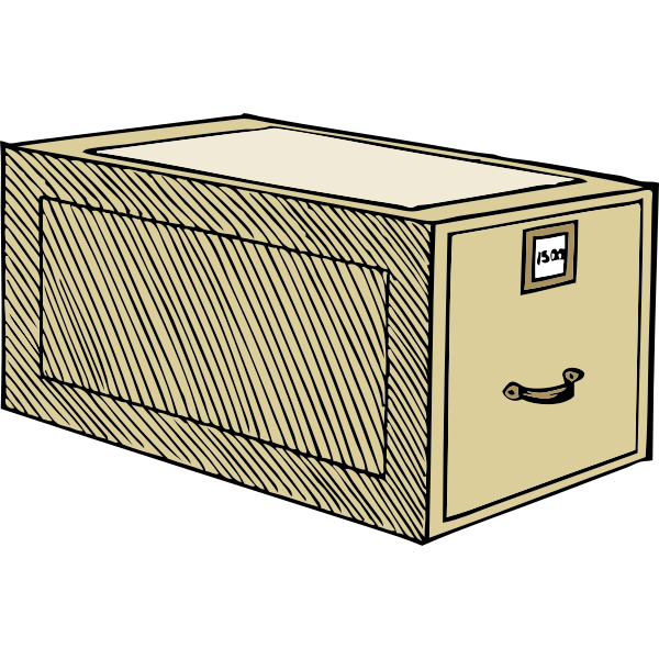 SVG Vector image of a drawer