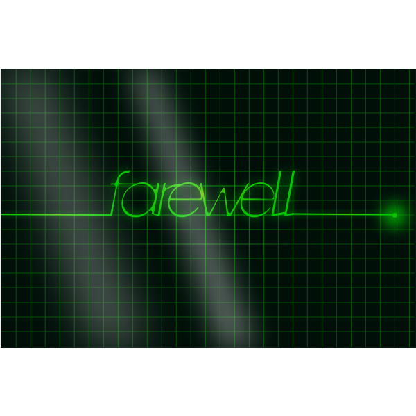 SVG Vector image of a farewell