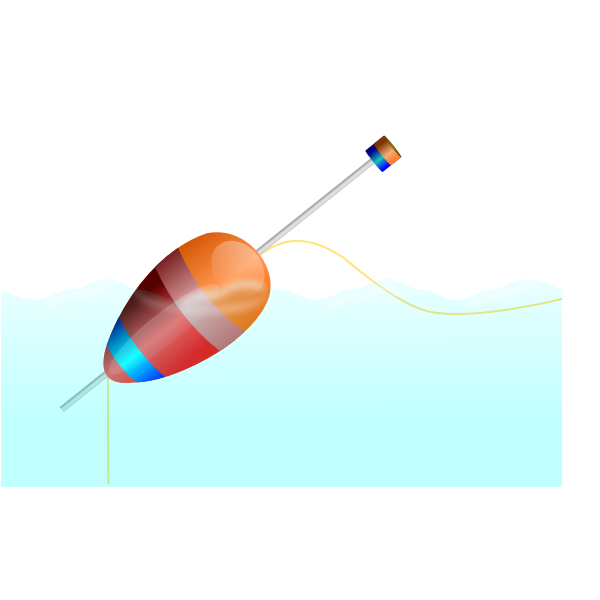 SVG Vector image of a fishing cork
