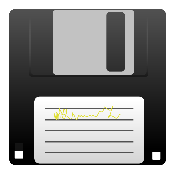 SVG Vector image of a floppy disk