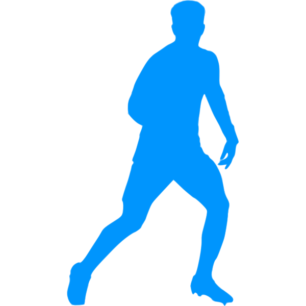 SVG Vector image of a footballer