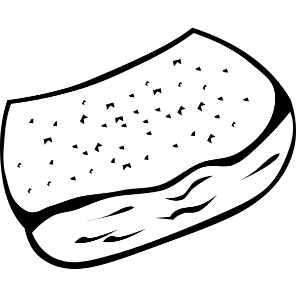SVG Vector image of a garlic bread