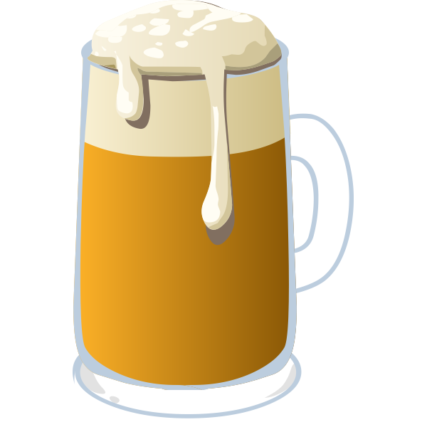 SVG Vector image of a glass of beer