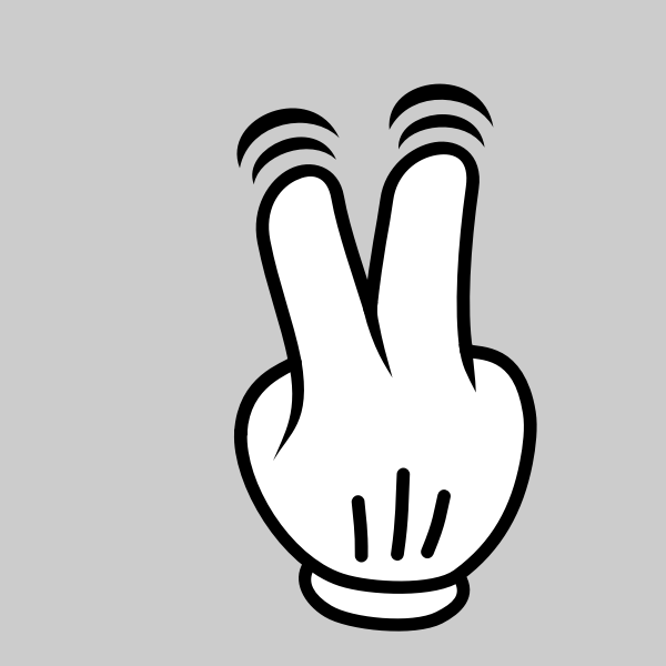 SVG Vector image of a hand pointer