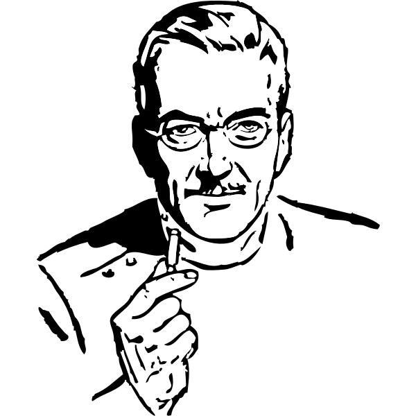 SVG Vector image of a male person