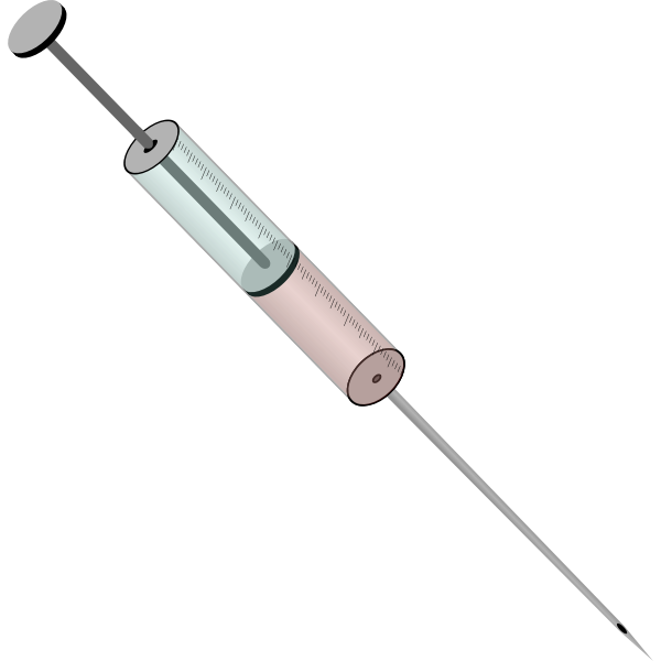 SVG Vector image of a medical syringe