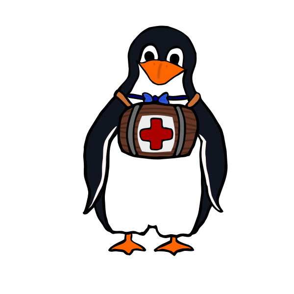 SVG Vector image of a penguin