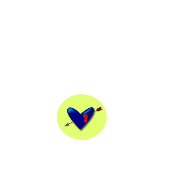 SVG Vector image of a pierced heart