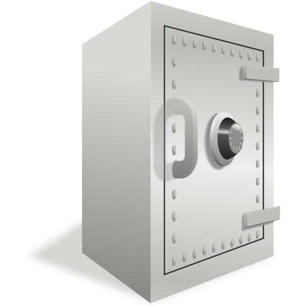 SVG Vector image of a safe