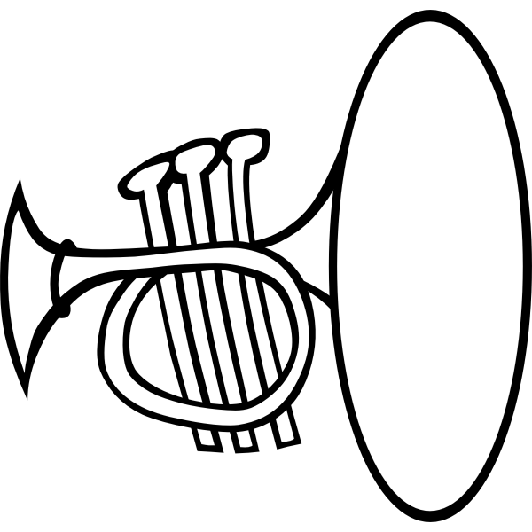 SVG Vector image of a simple trumpet