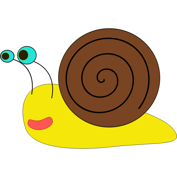 SVG Vector image of a snail