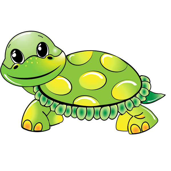 SVG Vector image of a turtle