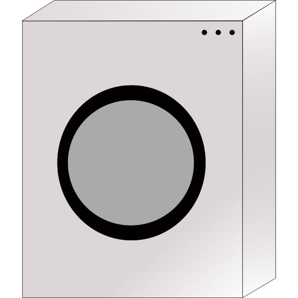 SVG Vector image of a washing machine
