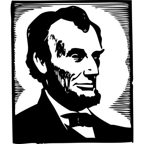 SVG Vector image of Abraham Lincoln