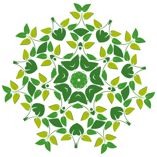 SVG Vector image of abstract floral pattern