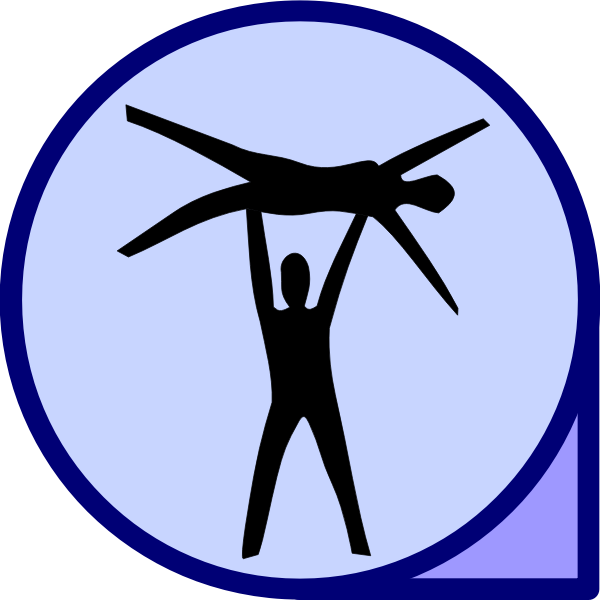 SVG Vector image of acrobatics icon