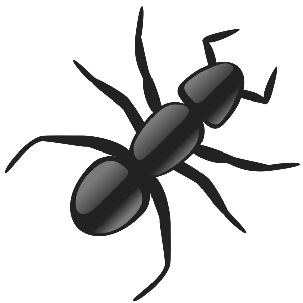 SVG Vector image of an ant