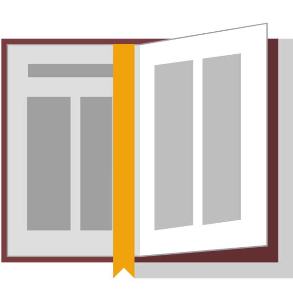 SVG Vector image of an open Bible