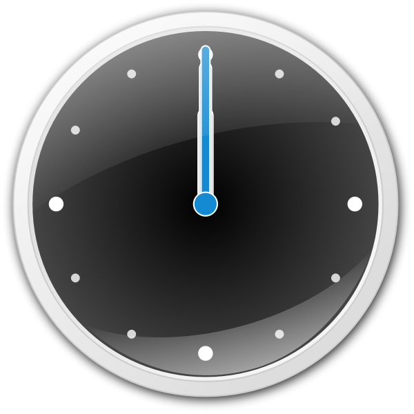 SVG Vector image of analog clock