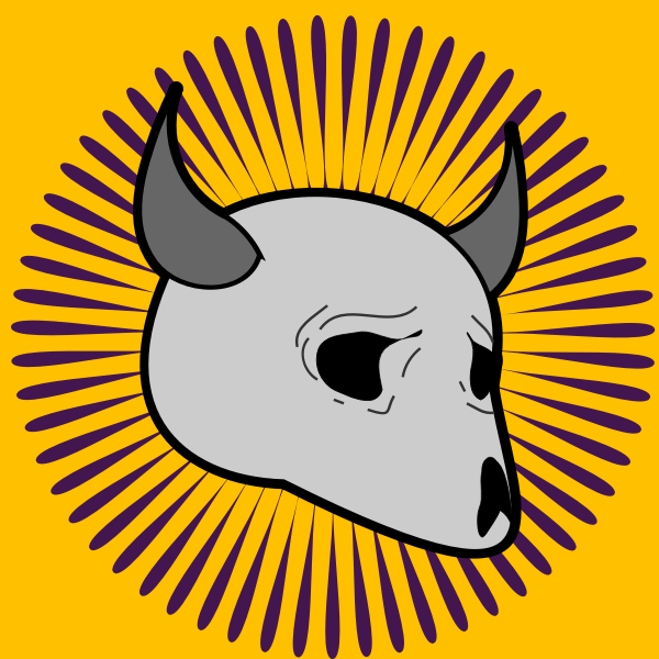 SVG Vector image of animal skulls