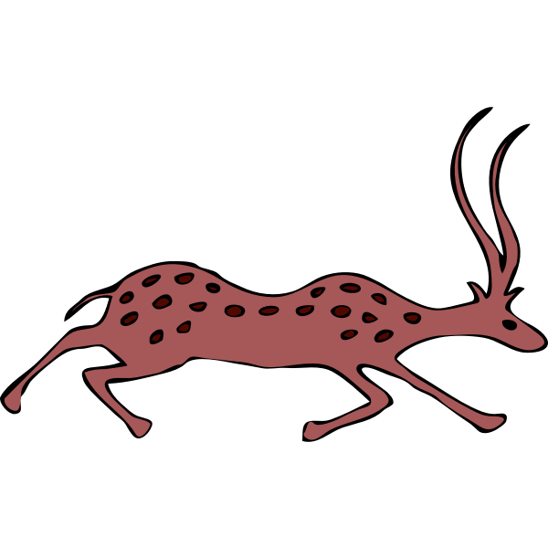 SVG Vector image of antelope