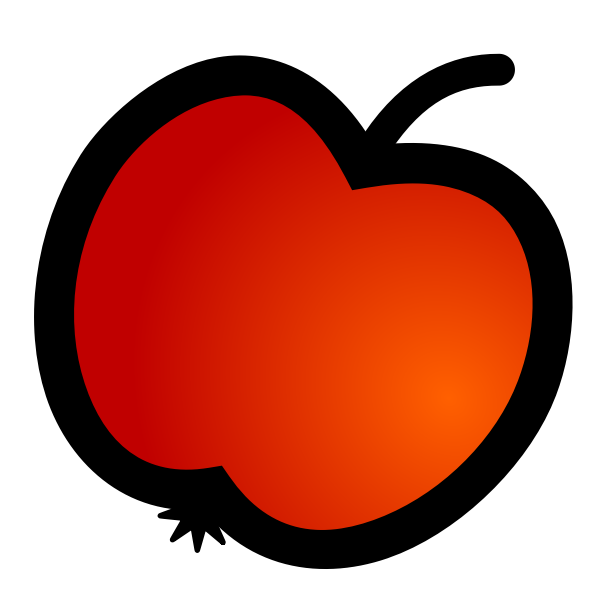 SVG Vector image of apple fruit icon