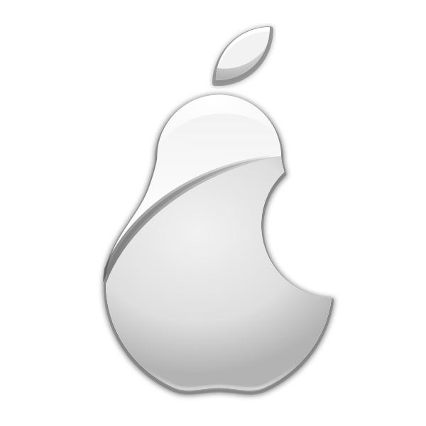 SVG Vector image of apple parody logo